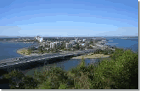 View of South Perth and Swan River from Kings Park, Western Australia. House Sitting